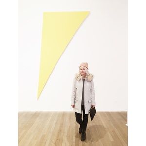 J-CREW WOOL COAT W/ FAUX FUR